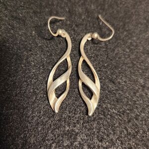 Sterling Silver Twist Earrings